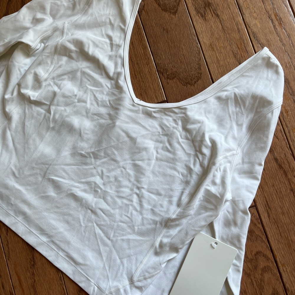 NWT Lululemon Align White Long Sleeve Women's Top